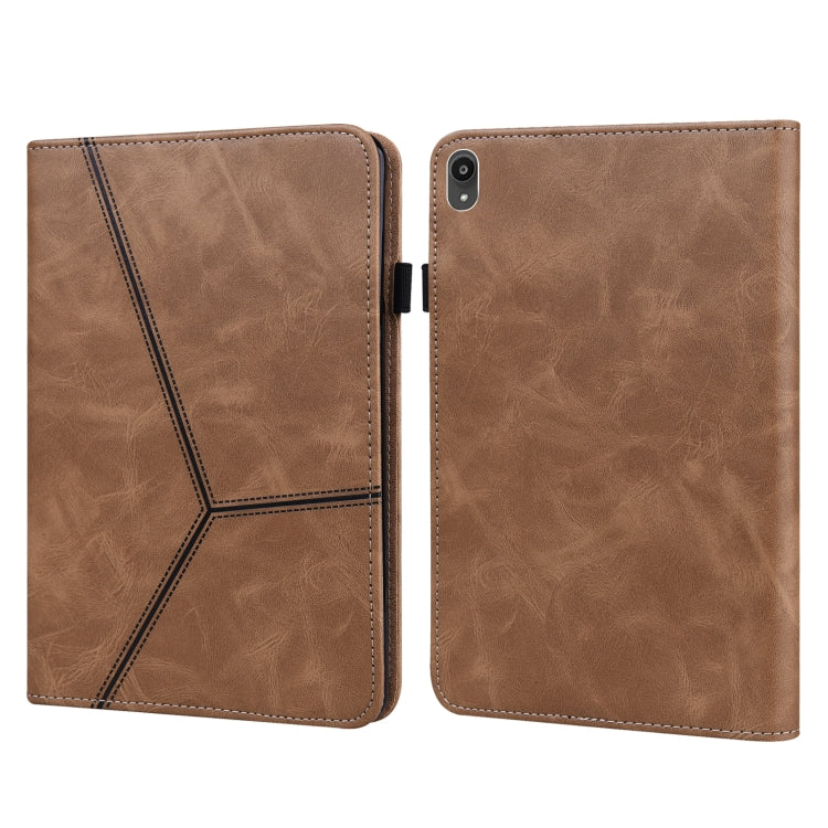 Solid Color Embossed Striped Leather Case — view 17