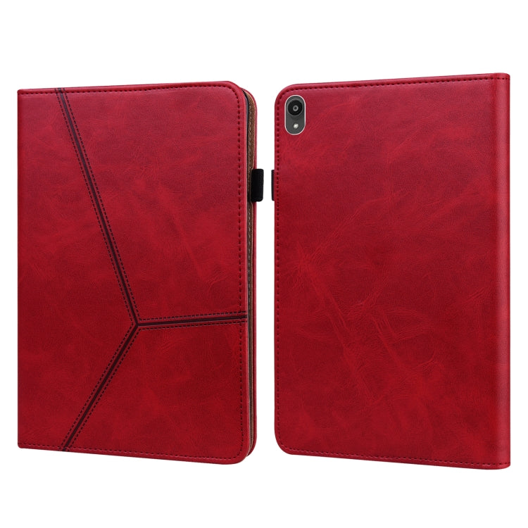 Solid Color Embossed Striped Leather Case — view 19