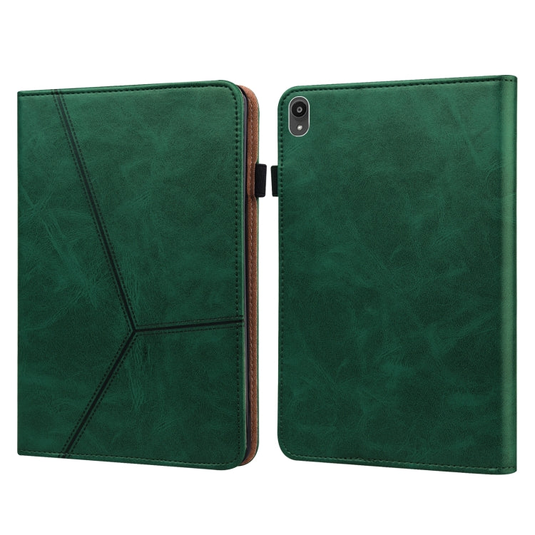 Solid Color Embossed Striped Leather Case — view 20