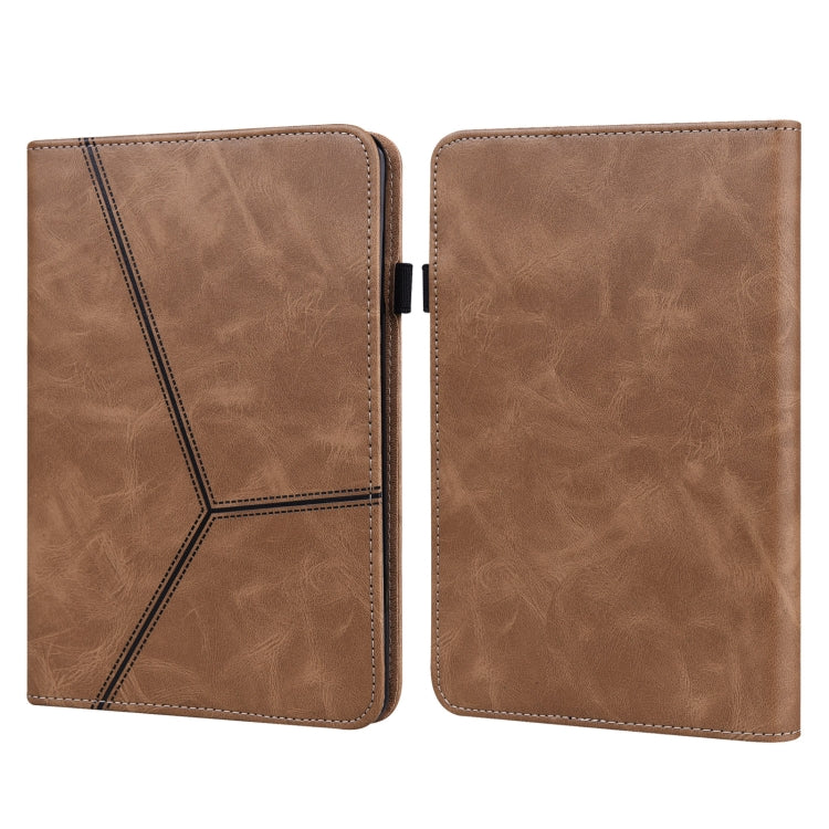 Solid Color Embossed Striped Leather Case — view 17