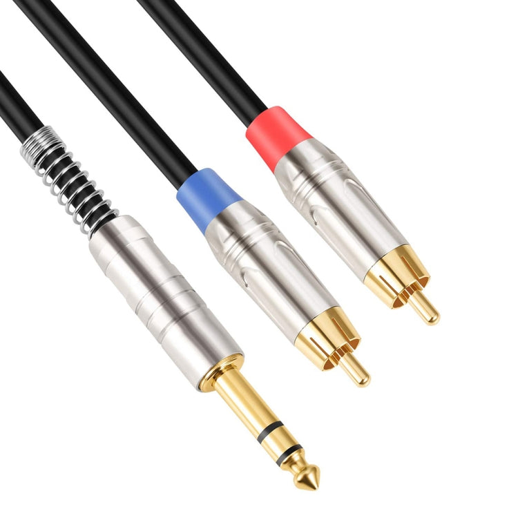 6.35mm Male to Dual RCA Male Audio Cable — 1.8m