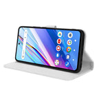 Diamond Texture Leather Phone Case — For TCL 30 SE / 30 E / 306 / Sharp Aquos V6