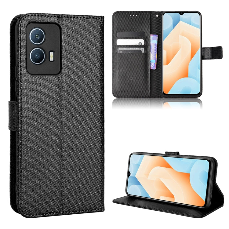 Diamond Texture Leather Phone Case — For Samsung Galaxy Z Fold3 5G