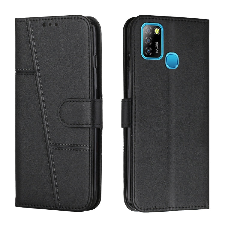 Stitching Calf Texture Buckle Leather Phone Case — view 19