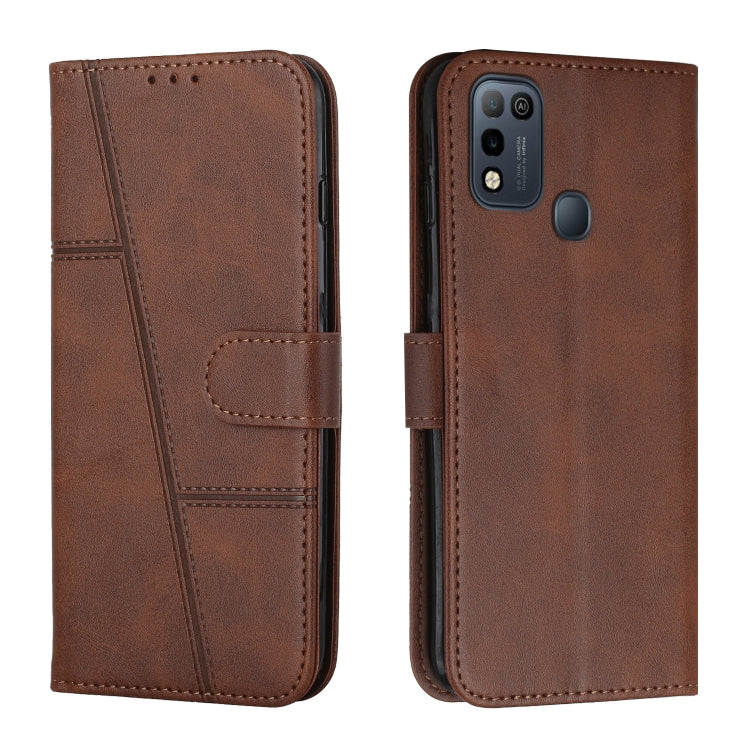 Stitching Calf Texture Buckle Leather Phone Case — view 26