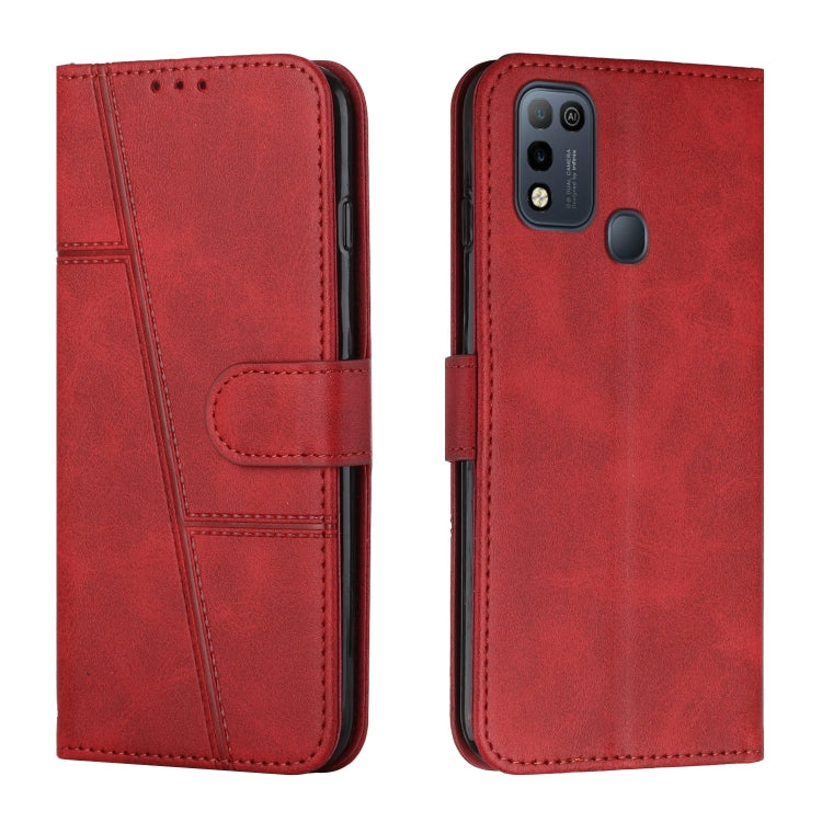 Stitching Calf Texture Buckle Leather Phone Case — view 27