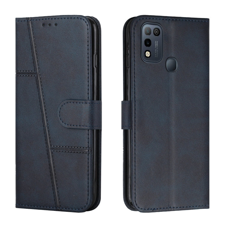 Stitching Calf Texture Buckle Leather Phone Case — view 28