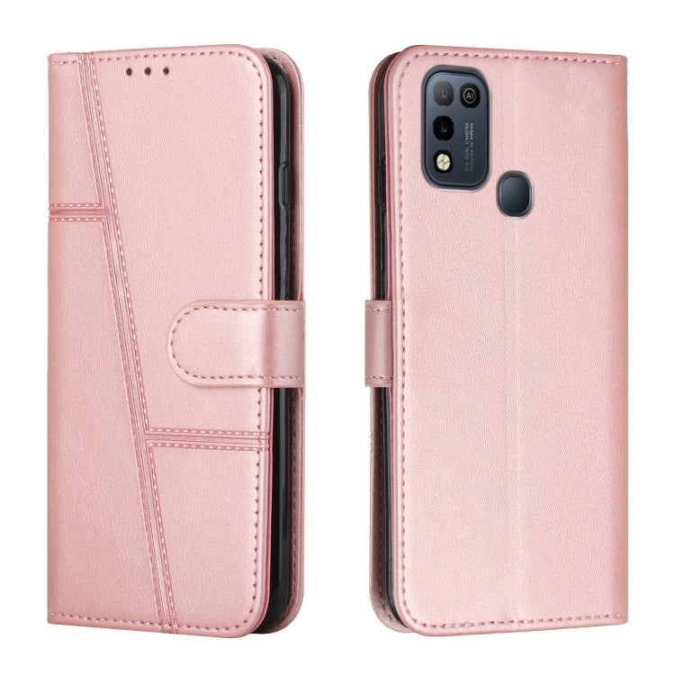 Stitching Calf Texture Buckle Leather Phone Case — view 29