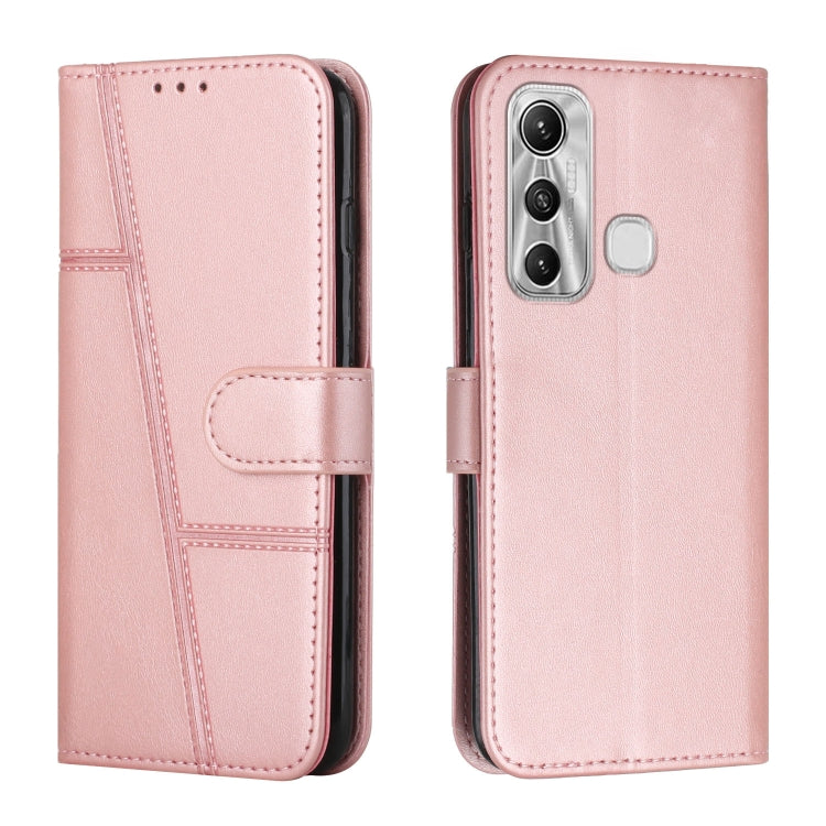 Stitching Calf Texture Buckle Leather Phone Case — view 35