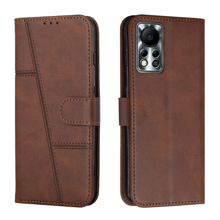 Stitching Calf Texture Buckle Leather Phone Case — view 38