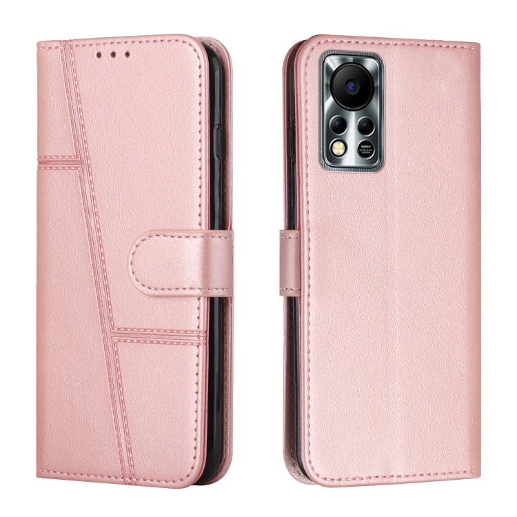 Stitching Calf Texture Buckle Leather Phone Case — view 41
