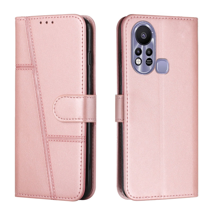 Stitching Calf Texture Buckle Leather Phone Case — view 47