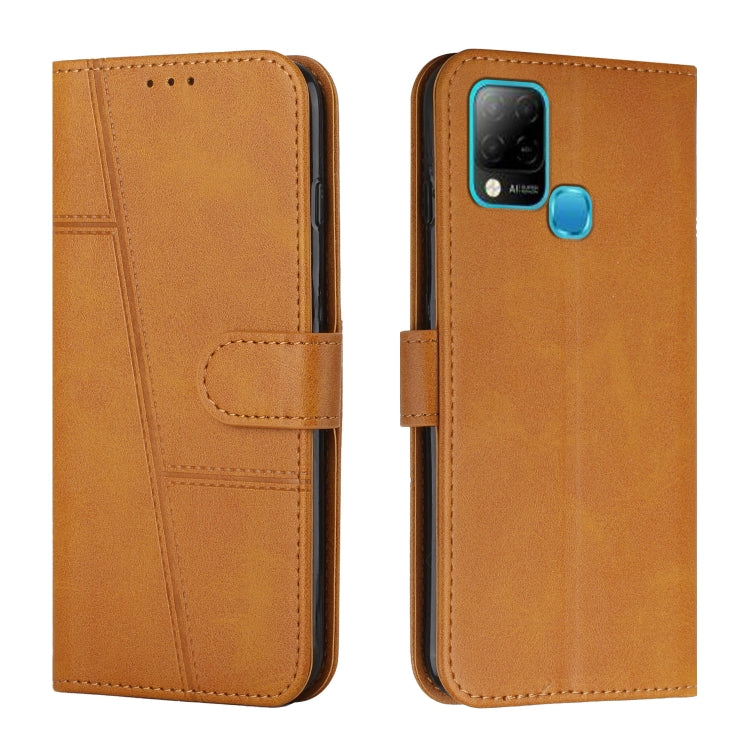 Stitching Calf Texture Buckle Leather Phone Case — view 54