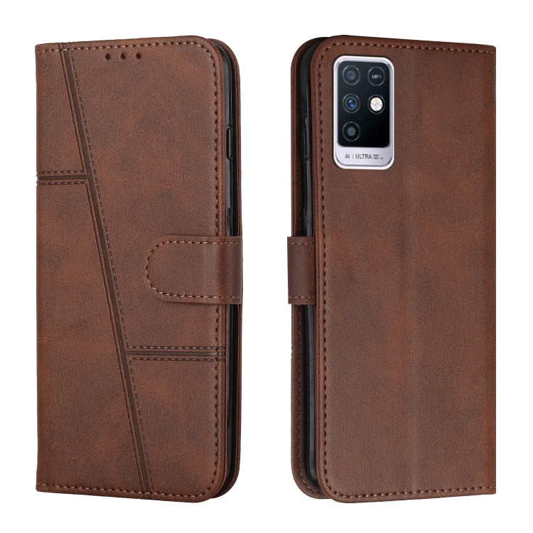 Stitching Calf Texture Buckle Leather Phone Case — view 56