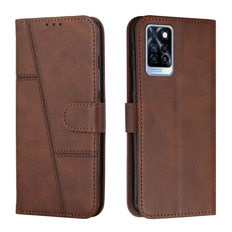 Stitching Calf Texture Buckle Leather Phone Case — view 62