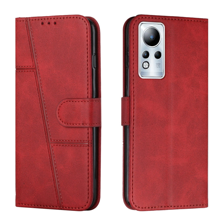Stitching Calf Texture Buckle Leather Phone Case — Yellow