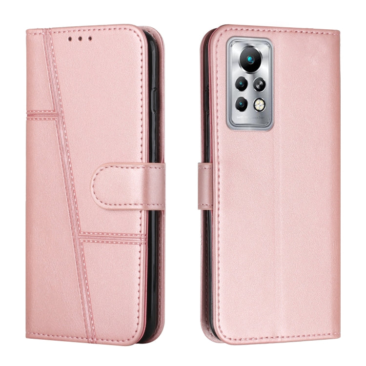 Stitching Calf Texture Buckle Leather Phone Case — view 17