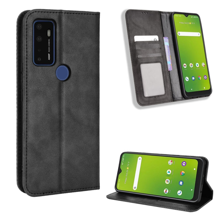 Magnetic Buckle Retro Texture Leather Phone Case