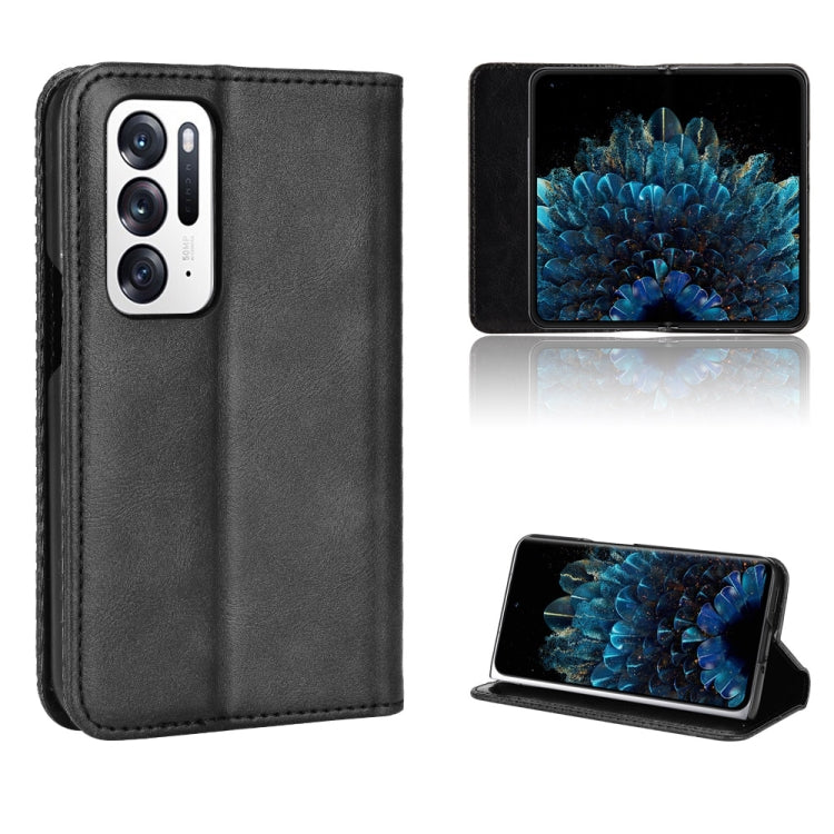 Magnetic Buckle Retro Texture Leather Phone Case — For TECNO Spark Go 2022 / Spark 8C