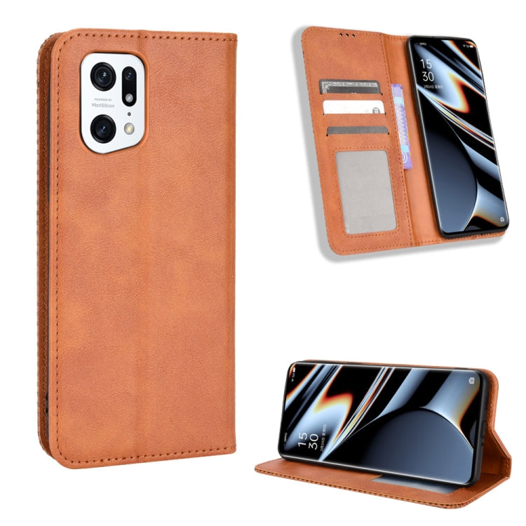 Magnetic Buckle Retro Texture Leather Phone Case — For Ulefone Note 13P