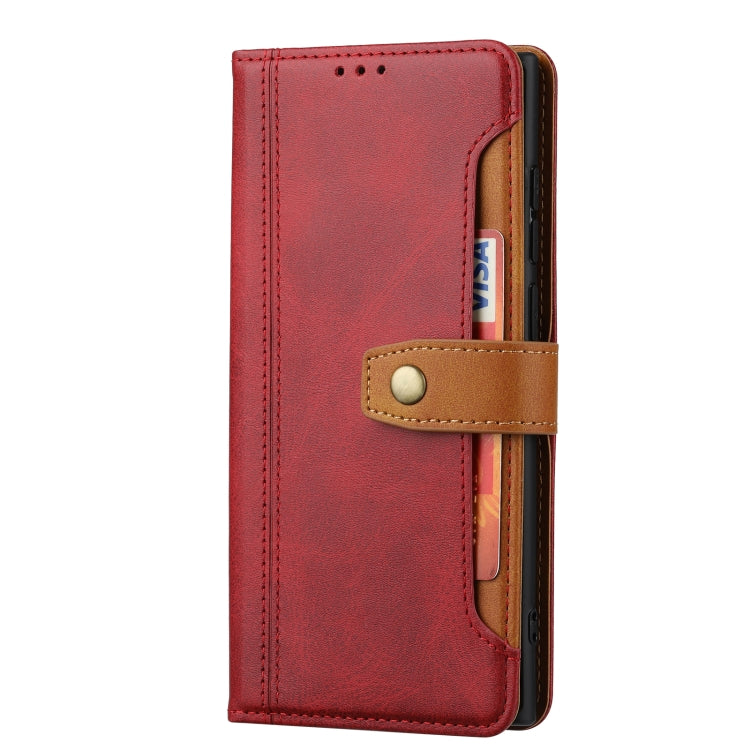 Calf Texture Double Fold Leather Phone Case