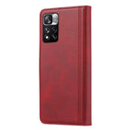 Calf Texture Double Fold Leather Phone Case