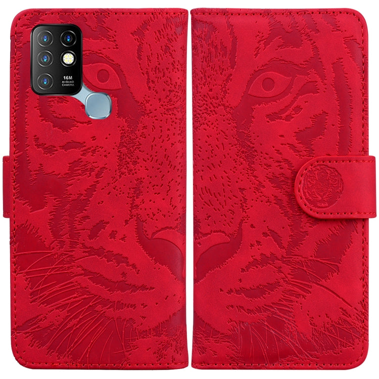 Tiger Embossing Pattern Horizontal Flip Leather Phone Case — For Infinix Note 10 Pro X695