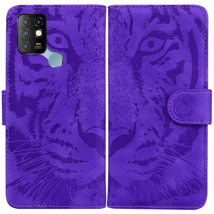 Tiger Embossing Pattern Horizontal Flip Leather Phone Case — For Infinix Note 11 Pro / Note 11s