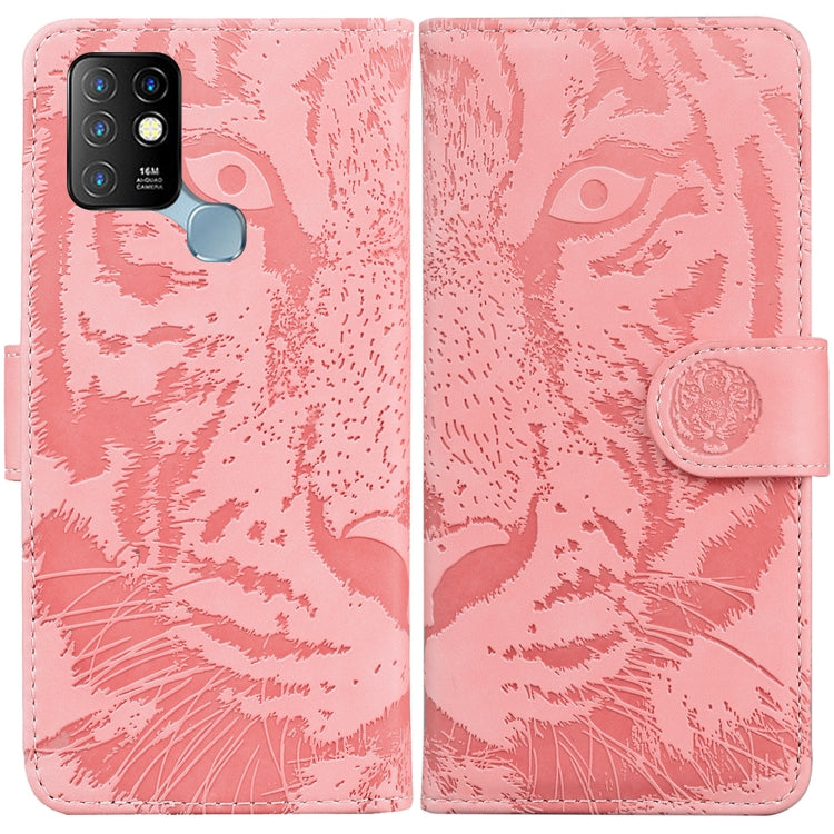 Tiger Embossing Pattern Horizontal Flip Leather Phone Case — Black
