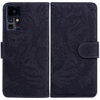Tiger Embossing Pattern Horizontal Flip Leather Phone Case