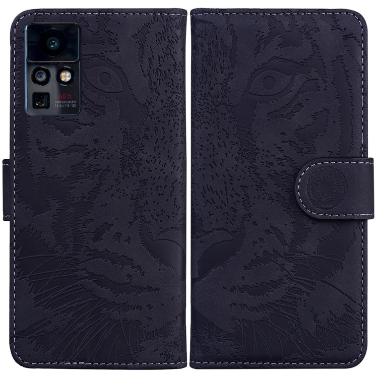 Tiger Embossing Pattern Horizontal Flip Leather Phone Case