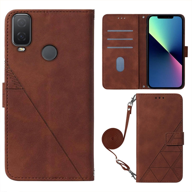 Crossbody 3D Embossed Flip Leather Phone Case