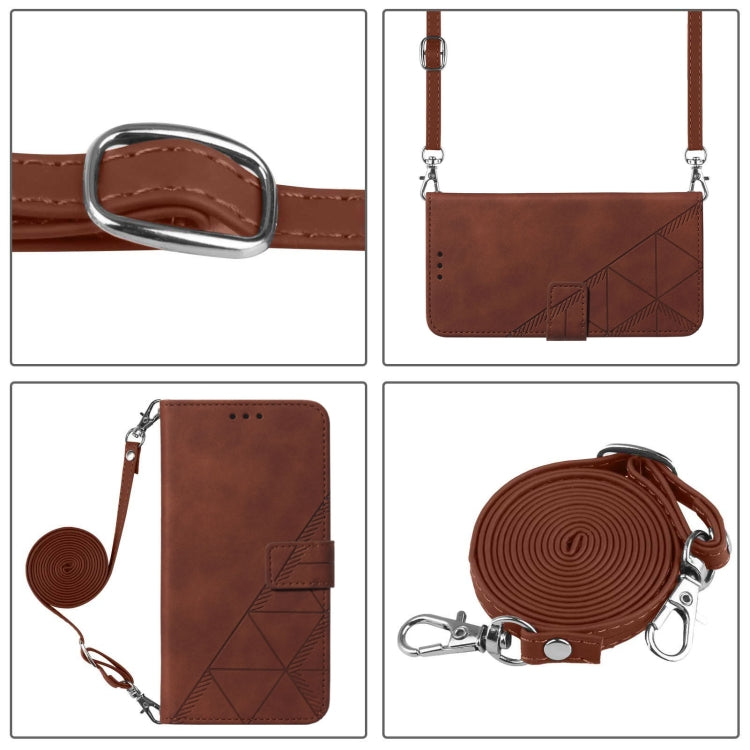 Crossbody 3D Embossed Flip Leather Phone Case