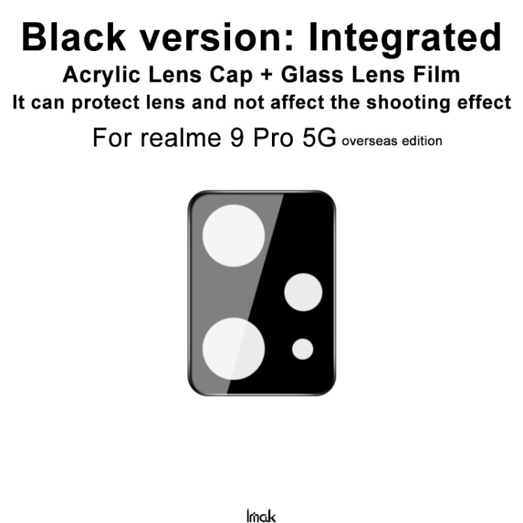 imak Integrated Rear Camera Lens Tempered Glass Film with Lens Cap Black Version