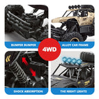 4WD Oversized Alloy Six Wheel Vehicle RC Car