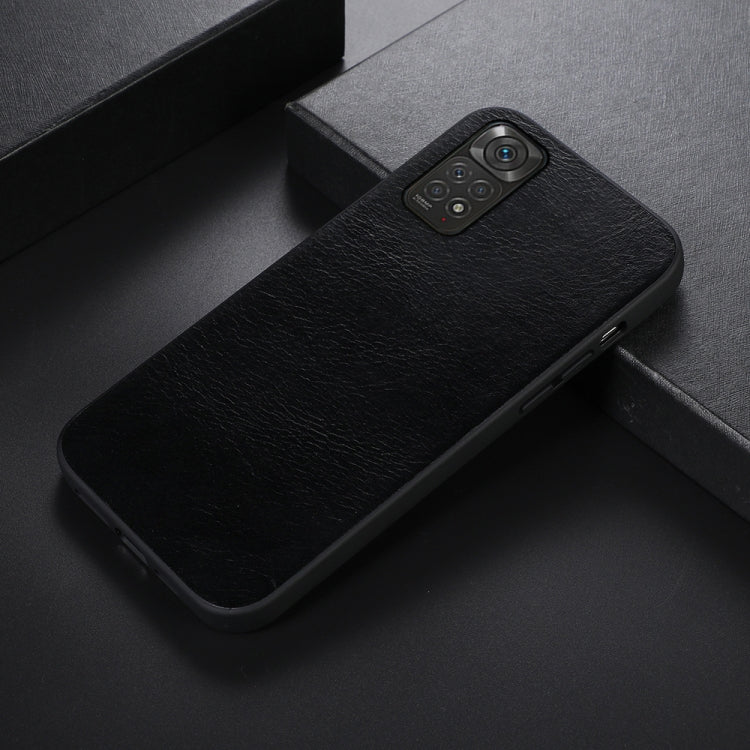 Genuine Leather Double Color Crazy Horse Phone Case