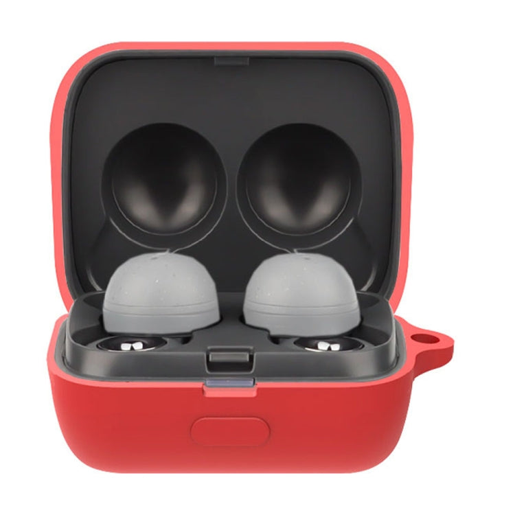 Solid Color Earphone Protective Case with Hook For Sony LinkBuds WF-L900