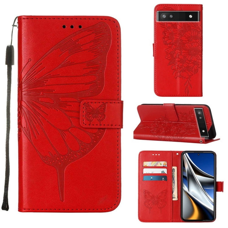 Embossed Butterfly Leather Phone Case
