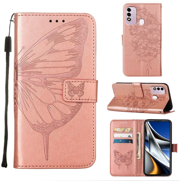 Embossed Butterfly Leather Phone Case