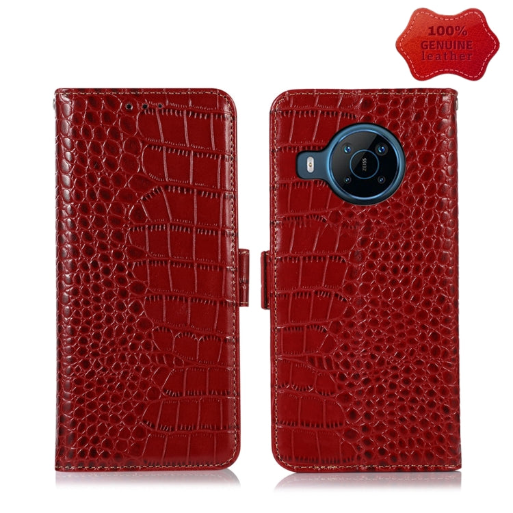 Crocodile Top Layer Cowhide Leather Phone Case, For Alcatel 1B 2022, For Samsung Galaxy M33 5G
