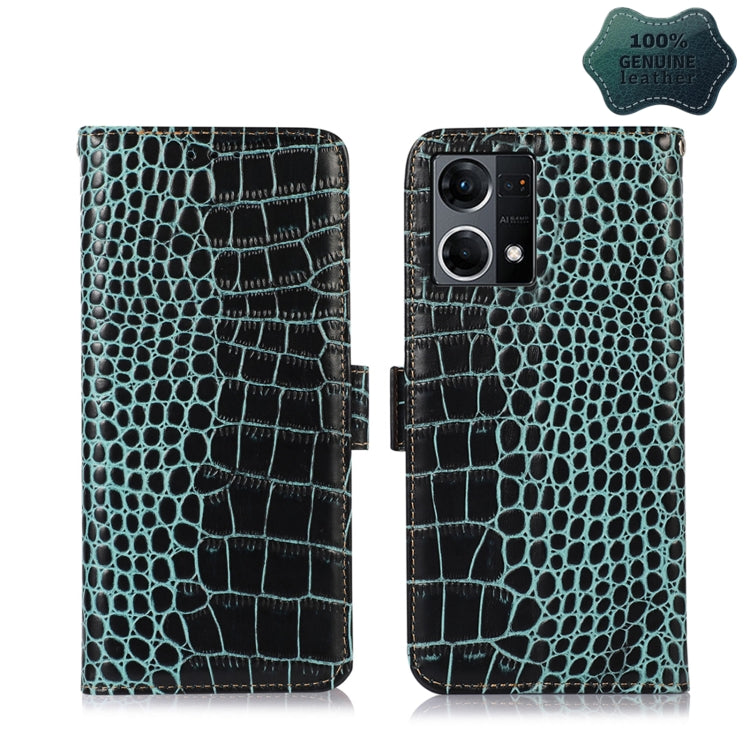 Crocodile Top Layer Cowhide Leather Phone Case, For Alcatel 1B 2022, For Samsung Galaxy M33 5G