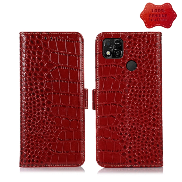 Crocodile Top Layer Cowhide Leather Phone Case, For Alcatel 1B 2022, For Samsung Galaxy M33 5G