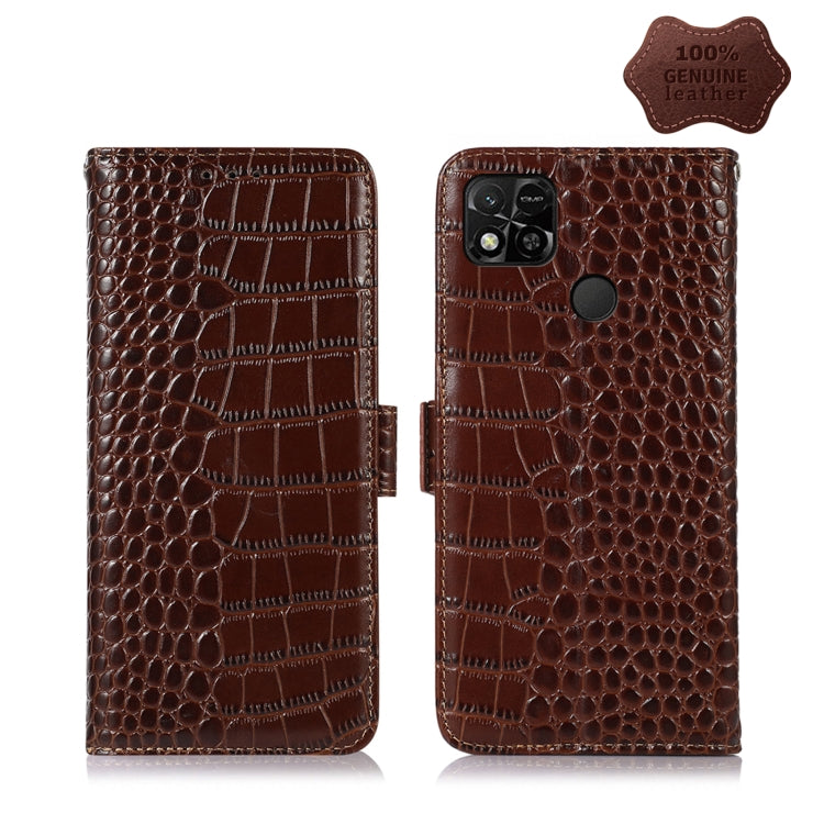 Crocodile Top Layer Cowhide Leather Phone Case, For Alcatel 1B 2022, For Samsung Galaxy M33 5G