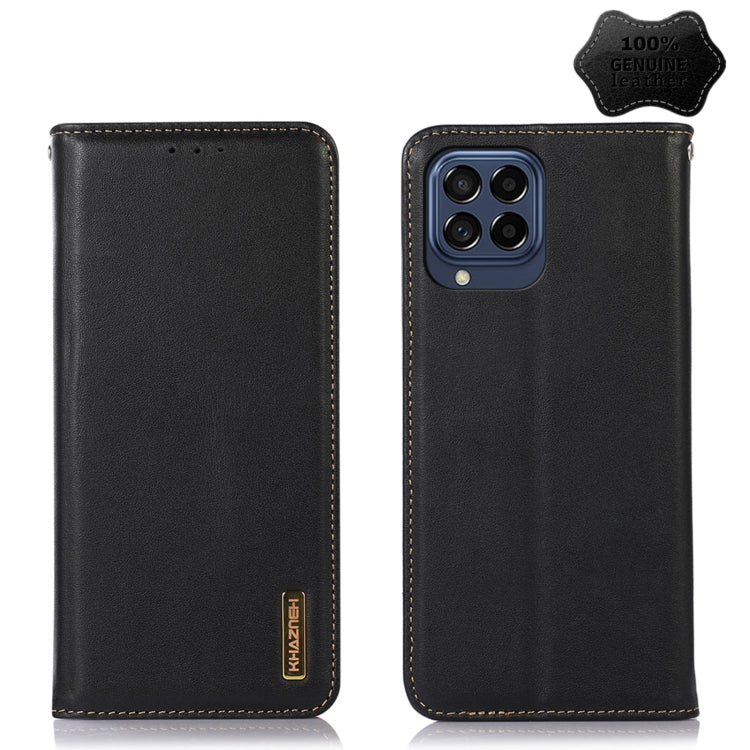 KHAZNEH Nappa Top Layer Cowhide Leather Phone Case, For Alcatel 1B 2022, For Samsung Galaxy M33 5G