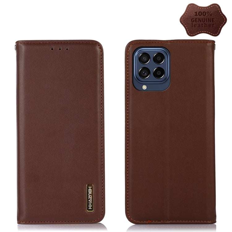 KHAZNEH Nappa Top Layer Cowhide Leather Phone Case, For Alcatel 1B 2022, For Samsung Galaxy M33 5G