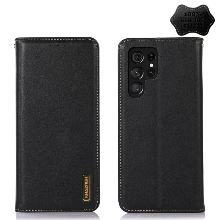 KHAZNEH Nappa Top Layer Cowhide Leather Phone Case, For Alcatel 1B 2022, For Samsung Galaxy M33 5G