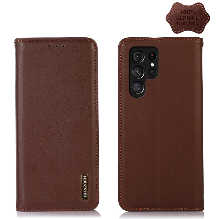 KHAZNEH Nappa Top Layer Cowhide Leather Phone Case, For Alcatel 1B 2022, For Samsung Galaxy M33 5G