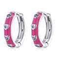 S925 Sterling Silver Heart Ear Buckle Women Earrings