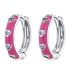 S925 Sterling Silver Heart Ear Buckle Women Earrings