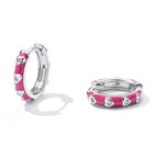 S925 Sterling Silver Heart Ear Buckle Women Earrings